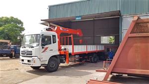 Xe tải dongfeng gắn cẩu Kanglim 5 tấn 4 đốt - 2019