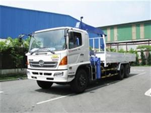 xe hino tải gắn cẩu 8 tấn TADANO 5 đốt model FL8JLST