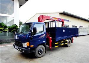 xe ô tô tải hyundai hd 72 gắn cẩu unic v340